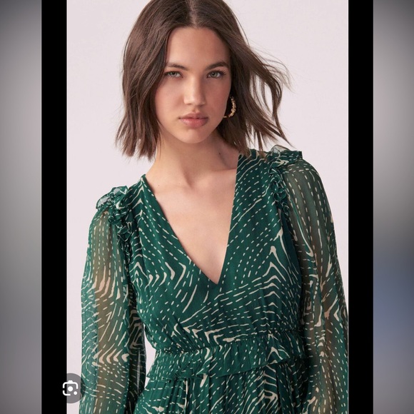 ba&sh Gabriela Printed Midi Dress - Picture 7 of 9